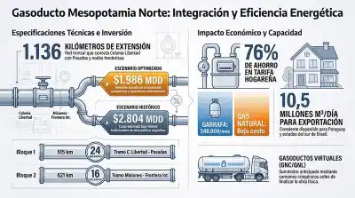 Un plan para traer gas natural al NEA antes de terminar el gasoducto