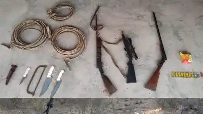 Secuestraron carne, armas y nueve vacunos en un allanamiento por abigeato en La Paz