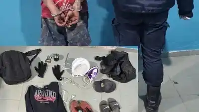 Un caloventor, una plancha y hasta un mate: así robó un hombre en el norte de la capital