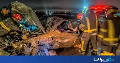 Una persona atrapada tras un choque múltiple en la Ruta de Circunvalación