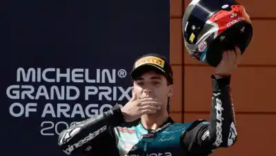 Marco Morelli volvió al podio en Aragón y ya suma cuatro en Moto 3