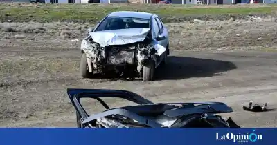 Fractura de pelvis: el dramático rescate de una conductora tras una colisión múltiple en Circunvalación