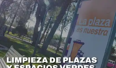 La Ciudad refuerza la limpieza de plazas y espacios verdes del sector sur