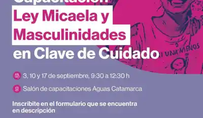 Capacitarán al personal de Aguas Catamarca en masculinidades y cuidado