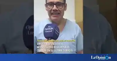 Se jubiló el neonatólogo Rudy Rosado Cuellar: la emotiva despedida en Río Gallegos