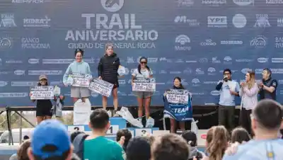 Más de 1.100 atletas en las bardas: quiénes ganaron el Trail Aniversario de Roca
