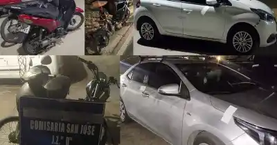 Secuestraron 24 vehículos en operativos de Capital y el interior