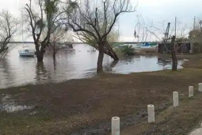El río Uruguay en Corrientes: dos localidades en alerta por la crecida