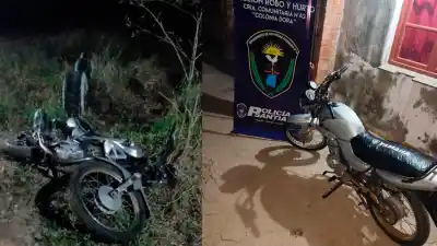 Recuperaron en Añatuya una moto robada en Colonia Dora