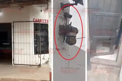 Cegaron la cámara con barro y vaciaron una carnicería en Añatuya
