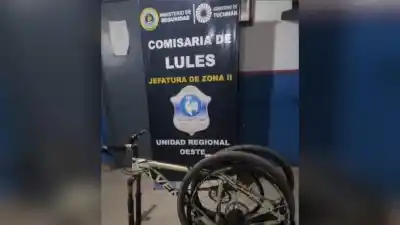 Robó una bici en Lules y lo descubrieron desarmándola en un descampado