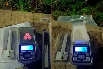 Cocaína, heroína y metanfetamina: detienen a un hombre en una plaza de Paraná