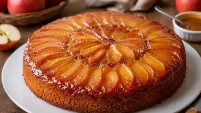 Torta invertida de manzana: el postre que se hace al revés y sale perfecto