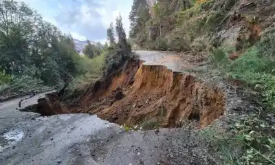 Habilitaron un camino de emergencia en la ruta de los lagos tras el corte