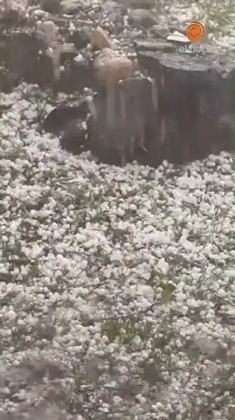 El granizo pintó de blanco Athos Pampa, Potrero de Garay y Alta Gracia