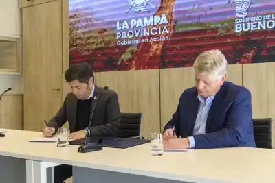 Ziliotto y Kicillof firman un pacto hídrico y le reclaman a Nación $290.000 millones