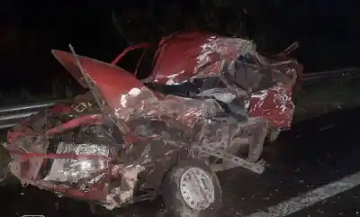 Falleció un monterizo al chocar contra un colectivo