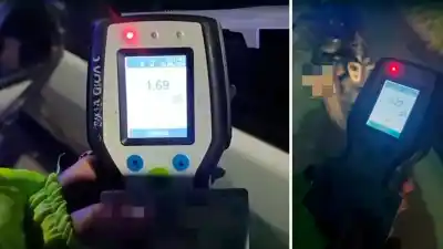 Se fugó en una moto tras un control y lo atraparon con 4 veces más alcohol que lo permitido