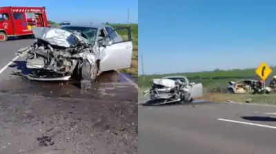Choque frontal en Chivilcoy: un hombre murió calcinado y otro quedó grave tras un violento impacto