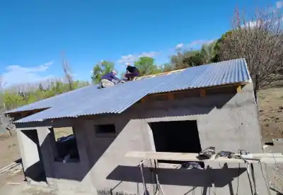 Cuatro familias de Concarán ya tienen todos los materiales para terminar sus casas