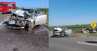 Impactante choque en la Ruta 30: un hombre murió calcinado y otro lucha por su vida