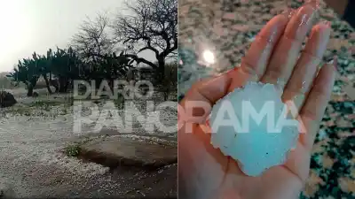 Tormenta con granizo sorprendió a Ojo de Agua y Sumampa: el clima cambió en minutos