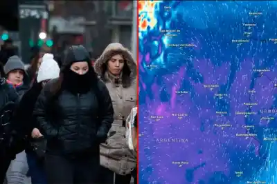 Aire polar: hasta 10°C menos este domingo en Entre Ríos y el centro del país