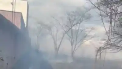 Incendio en un baldío de Perico: el fuego quedó a metros de las casas