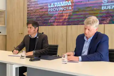 Ziliotto y Kicillof firmaron convenios para enfrentar juntos el impacto de El Niño