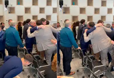 Di Nápoli cosechó abrazos y sonrisas tras su pedido de unidad peronista