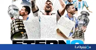 La tapa que resume a Messi en una palabra: ETERNOS