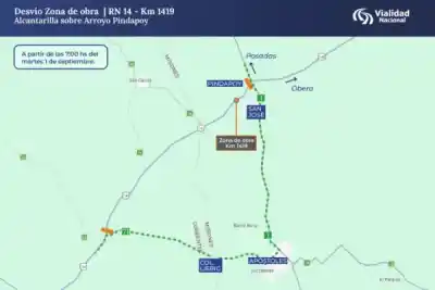 Postergan el corte de la Ruta 14 en Misiones: cuándo será y qué desvíos tomar