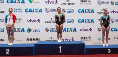 Victoria Ocampo Pilili se llevó dos oros del Sudamericano de Gimnasia