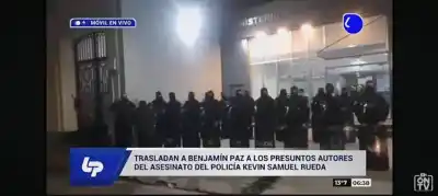 Trasladaron a Benjamín Paz a los dos acusados por el crimen de Kevin Rueda