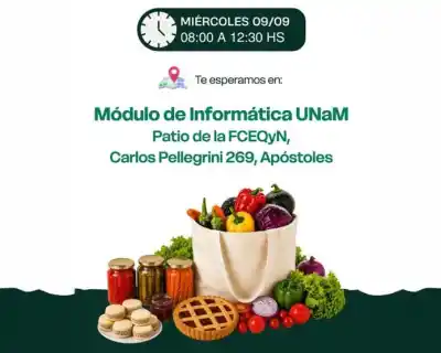 Una feria universitaria con precios que desafían a la inflación llega a Apóstoles