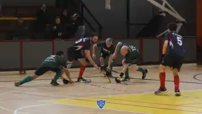 Goleadas, empates y una figura que se destaca en el hockey local