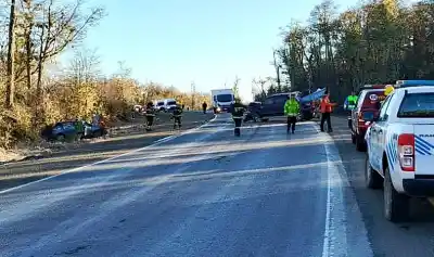 Choque en la Curva de La Guanaquera: tres heridos y un operativo en la Ruta 3
