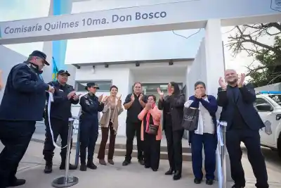 Hacía más de 30 años que no pasaba: inauguraron una comisaría en Quilmes y los vecinos de Don Bosco ya tienen su seccional