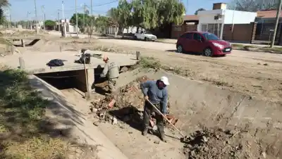 Desagües pluviales: trabajos en dos puntos clave para evitar anegamientos