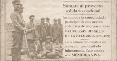 Un taller gratuito en Río Gallegos convierte camisas en memoria de la Patagonia Rebelde