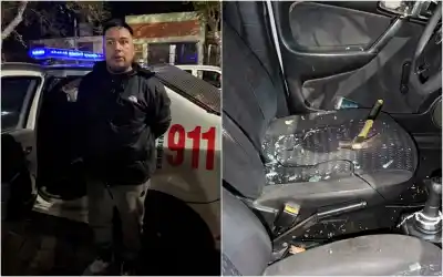 Lo vieron destrozar un auto a martillazos y lo detuvieron a los cinco minutos