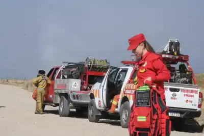 Dos focos del interior cordobés, en riesgo extremo de incendio por el clima