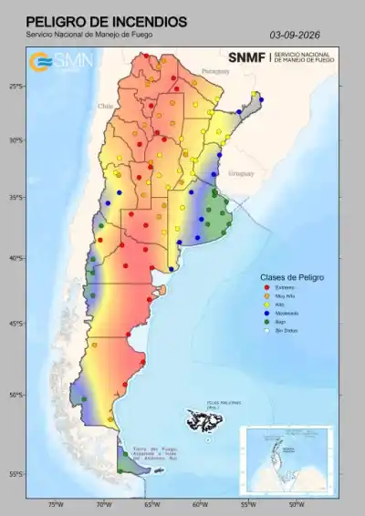 Llega la alerta roja por incendios y, después, el frío extremo: cómo sigue la semana en Tucumán