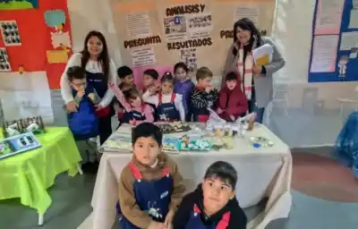 Faltaban tizas y los nenes de un jardín terminaron creando un proyecto que representa a toda la región