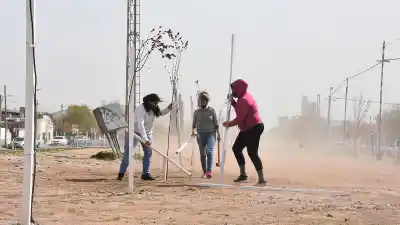 El viento castiga Neuquén con ráfagas de 70 km/h: el momento más crítico del miércoles