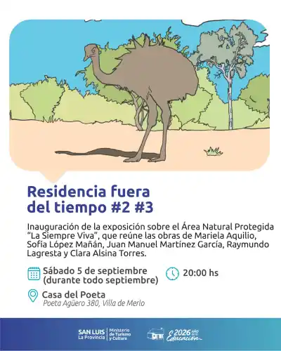 Cinco artistas abren una muestra nacida de una semana aislados en el monte