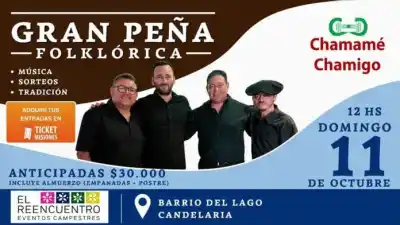 Chamamé Chamigo llega a Candelaria con una peña que incluye empanadas y postre