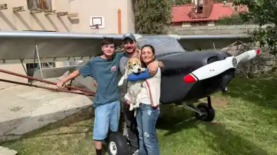 Un sueño de la infancia toma forma: el hombre que construye su propio avión en la Patagonia