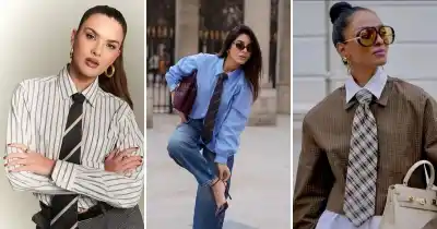 La corbata no se guardó: se transformó en el toque que renueva todo el look