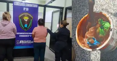 Llevaban comida a un preso, pero un pote de dulce de leche las delató